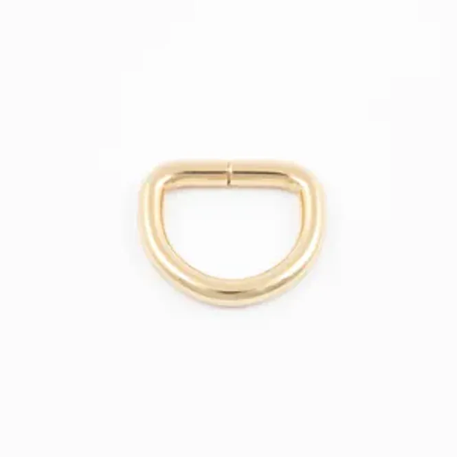 Hovedbilde D-ring 20mm gull (2pk)