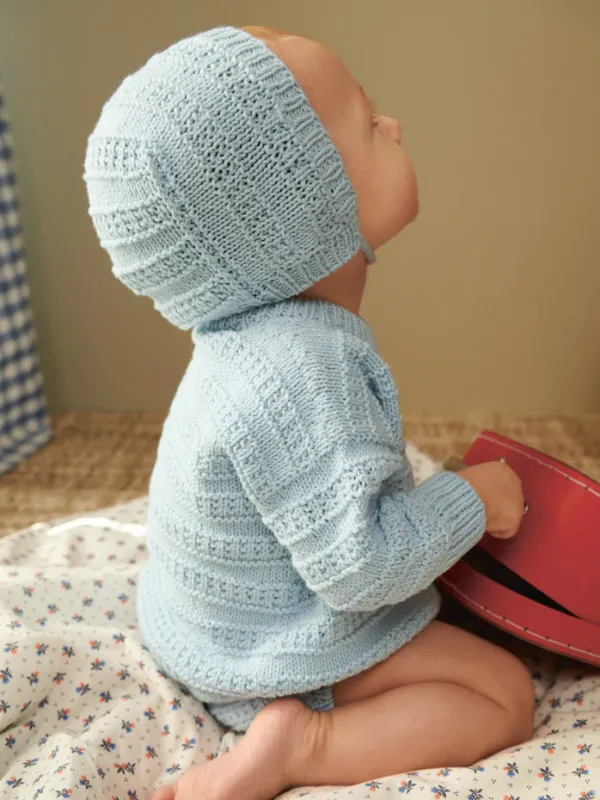 Fillip Sweater, Diaper pants og Bonnet 