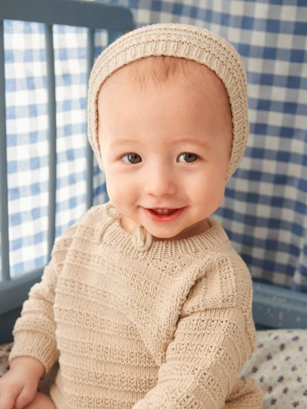 Fillip Sweater, Diaper pants og Bonnet 